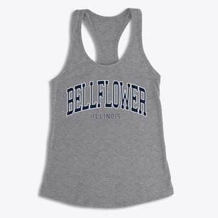 Bellflower Illinois Traditional Women's Racerback Tank