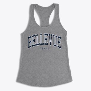 Bellevue Texas Traditional Women's Racerback Tank