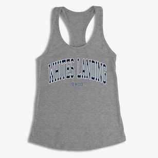 Whites Landing Ohio Traditional Women's Racerback Tank