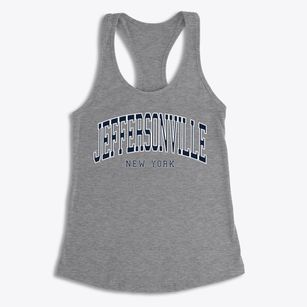 Jeffersonville New York Traditional Women's Racerback Tank