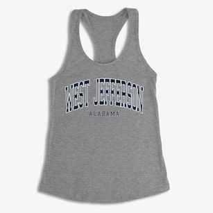 West Jefferson Alabama Traditional Women's Racerback Tank