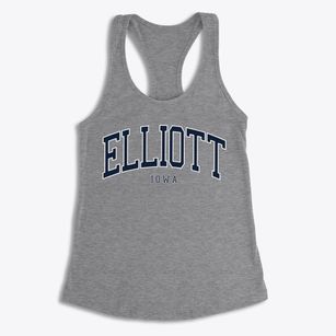 Elliott Iowa Traditional Women's Racerback Tank