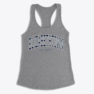 Elizabethtown Illinois Traditional Women's Racerback Tank