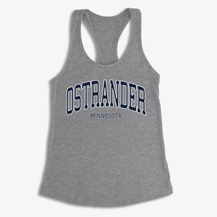 Ostrander Minnesota Traditional Women's Racerback Tank