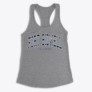 Fort Bidwell California Traditional Women's Racerback Tank