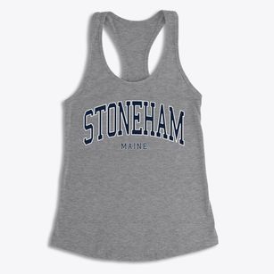 Stoneham Maine Traditional Women's Racerback Tank