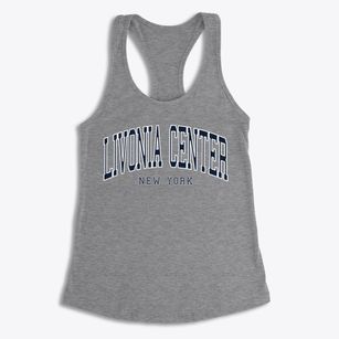Livonia Center New York Traditional Women's Racerback Tank