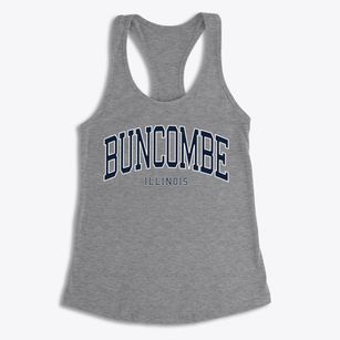 Buncombe Illinois Traditional Women's Racerback Tank