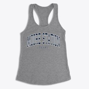 Moore Station Texas Traditional Women's Racerback Tank