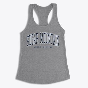 Sugar Mountain North Carolina Traditional Women's Racerback Tank