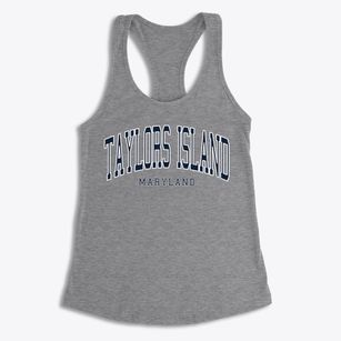 Taylors Island Maryland Traditional Women's Racerback Tank