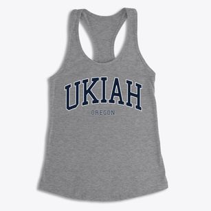 Ukiah Oregon Traditional Women's Racerback Tank