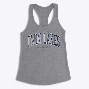 Twin Lakes Minnesota Traditional Women's Racerback Tank