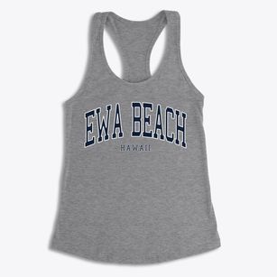 Ewa Beach Hawaii Traditional Women's Racerback Tank