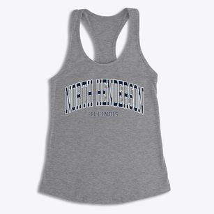 North Henderson Illinois Traditional Women's Racerback Tank
