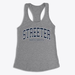 Streeter North Dakota Traditional Women's Racerback Tank
