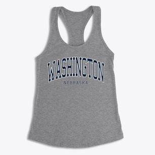 Washington Nebraska Traditional Women's Racerback Tank