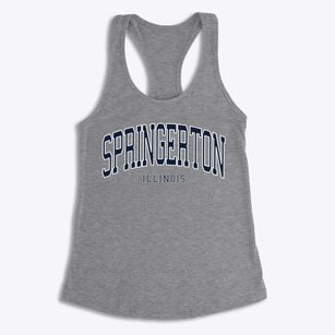 Springerton Illinois Traditional Women's Racerback Tank