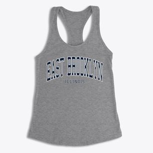 East Brooklyn Illinois Traditional Women's Racerback Tank