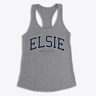 Elsie Nebraska Traditional Women's Racerback Tank