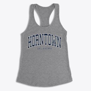 Horntown Oklahoma Traditional Women's Racerback Tank