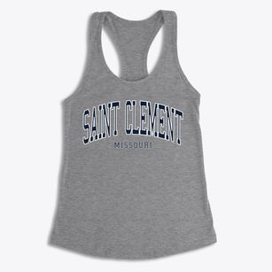 St. Clement Missouri Traditional Women's Racerback Tank
