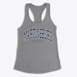 Martinsburg Nebraska Traditional Women's Racerback Tank