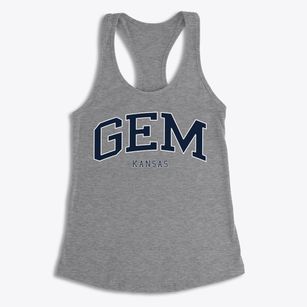 Gem Kansas Traditional Women's Racerback Tank
