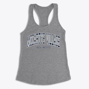 Mccartys Village New Mexico Traditional Women's Racerback Tank