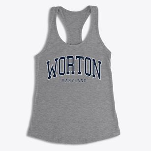 Worton Maryland Traditional Women's Racerback Tank