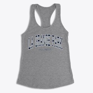 La Grange Park Illinois Traditional Women's Racerback Tank