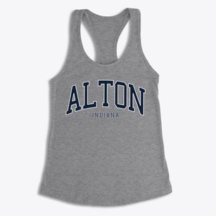 Alton Indiana Traditional Women's Racerback Tank