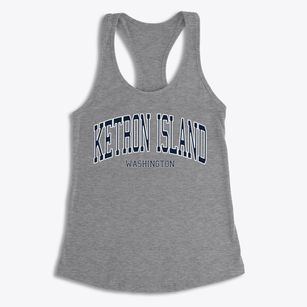 Ketron Island Washington Traditional Women's Racerback Tank