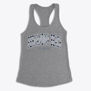 Fernandina Beach Florida Traditional Women's Racerback Tank
