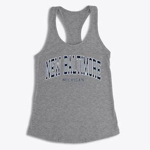 New Baltimore Michigan Traditional Women's Racerback Tank