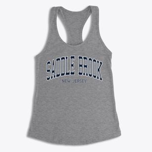 Saddle Brook New Jersey Traditional Women's Racerback Tank