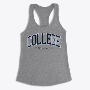 College Pennsylvania Traditional Women's Racerback Tank