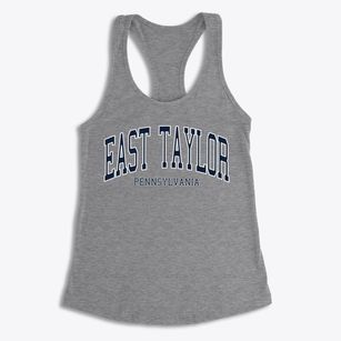 East Taylor Pennsylvania Traditional Women's Racerback Tank