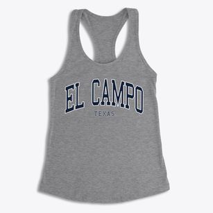 El Campo Texas Traditional Women's Racerback Tank
