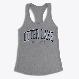 Otter Lake New York Traditional Women's Racerback Tank