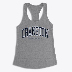 Cranston Rhode Island Traditional Women's Racerback Tank