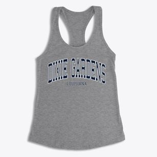 Dixie Gardens Louisiana Traditional Women's Racerback Tank