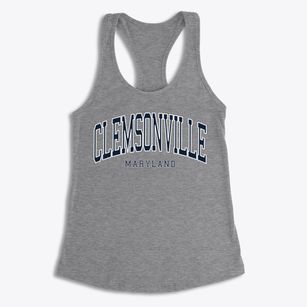 Clemsonville Maryland Traditional Women's Racerback Tank