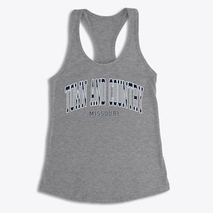 Town And Country Missouri Traditional Women's Racerback Tank