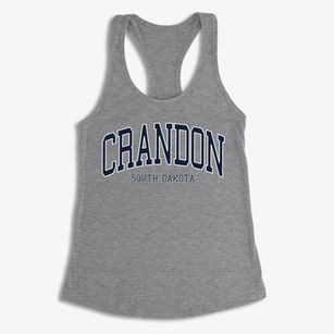 Crandon South Dakota Traditional Women's Racerback Tank