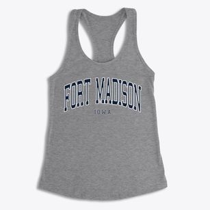 Fort Madison Iowa Traditional Women's Racerback Tank
