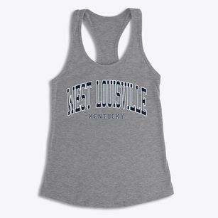 West Louisville Kentucky Traditional Women's Racerback Tank