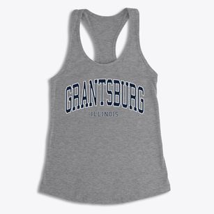 Grantsburg Illinois Traditional Women's Racerback Tank