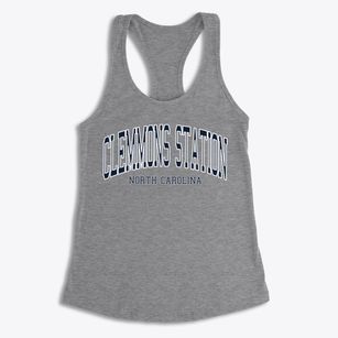 Clemmons Station North Carolina Traditional Women's Racerback Tank