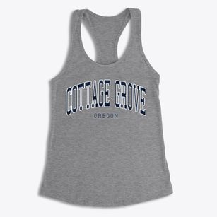 Cottage Grove Oregon Traditional Women's Racerback Tank